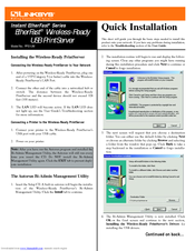 Linksys PPS1UW - EtherFast Wireless-Ready USB PrintServer Print Server Quick Installation