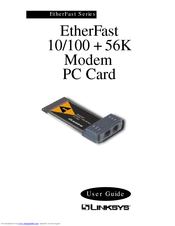 Linksys PCMLM56 - EtherFast - 56 Kbps Network User Manual
