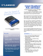 Linksys USBDSL1 Specifications