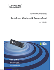 Linksys WEC600N - Dual Band Wireless-N Ultra RangePlus Expresscard Quick Installation Manual