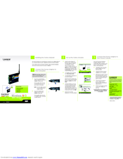 Linksys WGA54AG Quick Installation