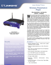 Linksys WPG12 - Wireless Presentation Player Specifications