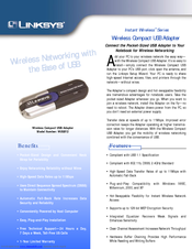 Linksys WUSB12 Specifications
