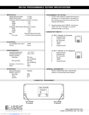 Logic Controls KB1700 Specifications