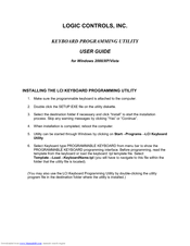 Logic Controls KB5000M User Manual