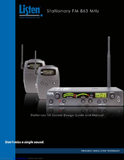 Listen LT-800-863 Design Manual & Manual