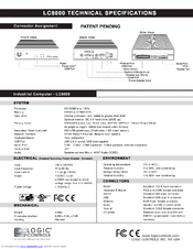 Logic Controls LC8000 Series Technical Specifications