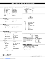 Logic Controls LT9000 Series Specifications