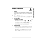 Logitech 3-button Optical Wheel Mouse Getting Started Manual