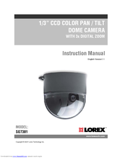 Lorex SG7381 Instruction Manual