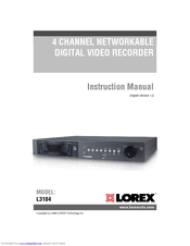 Lorex L3104 Instruction Manual