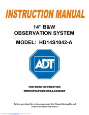 Lorex HD14S1042-A Instruction Manual