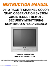 Lorex SG21284UQ-A Instruction Manual