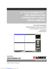 Lorex SG21FD3044-161 Software Installation