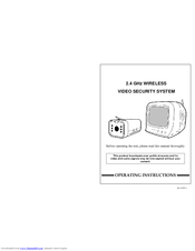 Lorex SG6231 Operating Instructions Manual