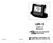 Lowrance LMS-10 Loran-C Installation Instructions Manual