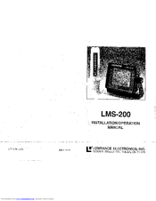 Lowrance LMS-200 Installation & Operation Manual