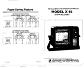 Lowrance X-15 Installation And Operation Manual