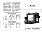 Lowrance X-15B Installating And Operation Manual