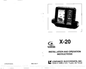 Lowrance X-20 Installation And Operating Instructions Manual
