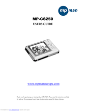 MPMan MP-CS255 User Manual