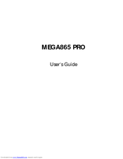MSI MEGA 865 PRO MS-6287 User Manual