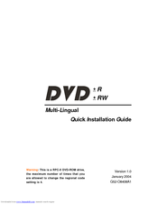 MSI DR8-A2 Quick Installation Manual