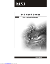 MSI 945 Neo5 Series User Manual