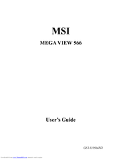 MSI MEGA VIEW 566 User Manual