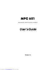 MSI MPC 651 User Manual