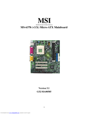 MSI MS-6378 User Manual