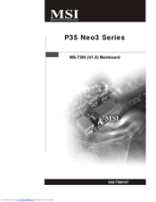 MSI P35 Neo3 Series User Manual