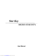 MSI Star Key User Manual