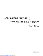 MSI UB11B MS-6823 User Manual