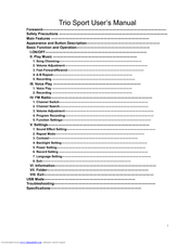 Mach Trio Sport User Manual