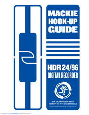 Mackie HDR 24/96 Hook-Up Manual
