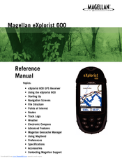 Magellan eXplorist 600 Reference Manual