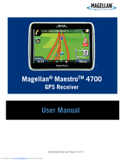 Magellan Maestro 4700 - Automotive GPS Receiver User Manual
