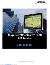 Magellan RoadMate 1700 - Automotive GPS Receiver User Manual