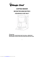 Magic Chef MCCM1TB12 Operating Instructions Manual