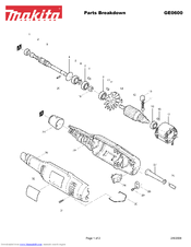 Makita GE0600 Parts Breakdown