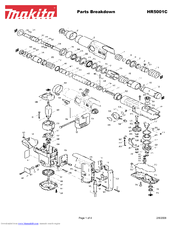 Makita HR5001C Parts Breakdown