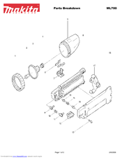 Makita ML700 Parts Breakdown