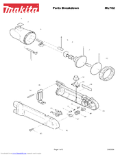 Makita ML702 Parts Breakdown