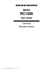 Marantz RC1200 User Manual