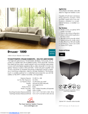 MartinLogan Dynamo 1000 Brochure & Specs