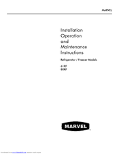 Marvel 61RF Installation, Operation And Maintenance Instructions