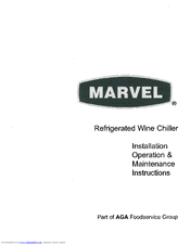 Marvel 8SWC-BB-G Installation, Operation And Maintenance Instructions