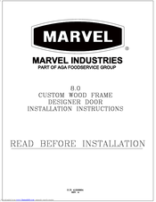 Marvel 8SWCE-BB-G Installation Instructions