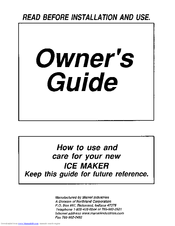 Marvel 30iMA-BS Owner's Manual